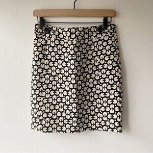 banana republic factory geometric retro mod pencil skirt